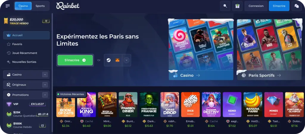 Comment utiliser l'application sur PC rain bet app