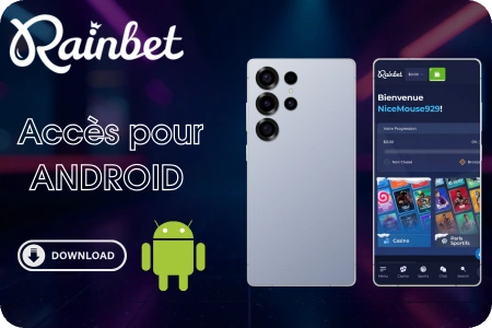 Comment installer l'application sur Android rainbet apk download