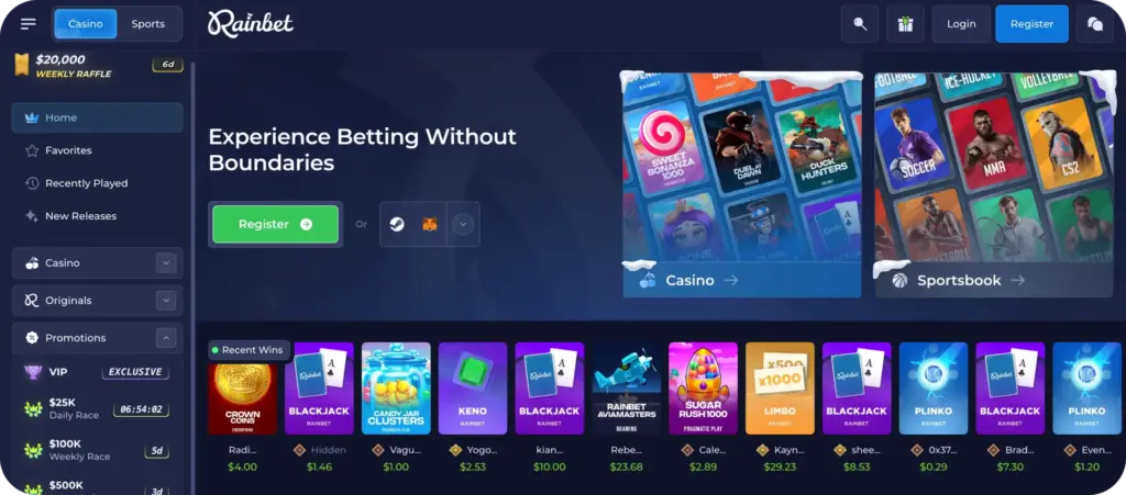 webbrowser rain bet app PC-toegang eenvoudig