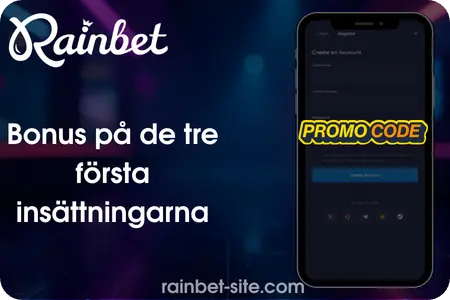 Bonus på de tre första insättningarna