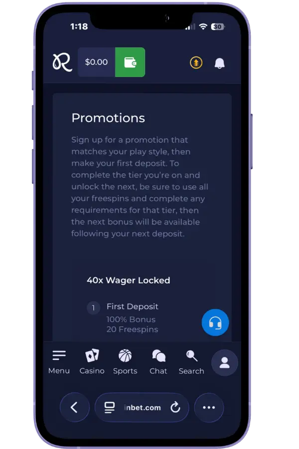 Official Website Promotions