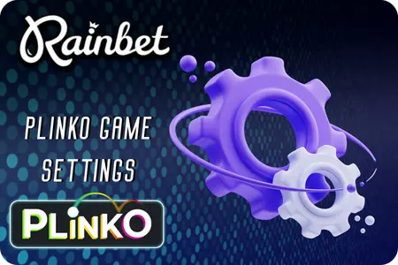 Rainbet Plinko game settings panel