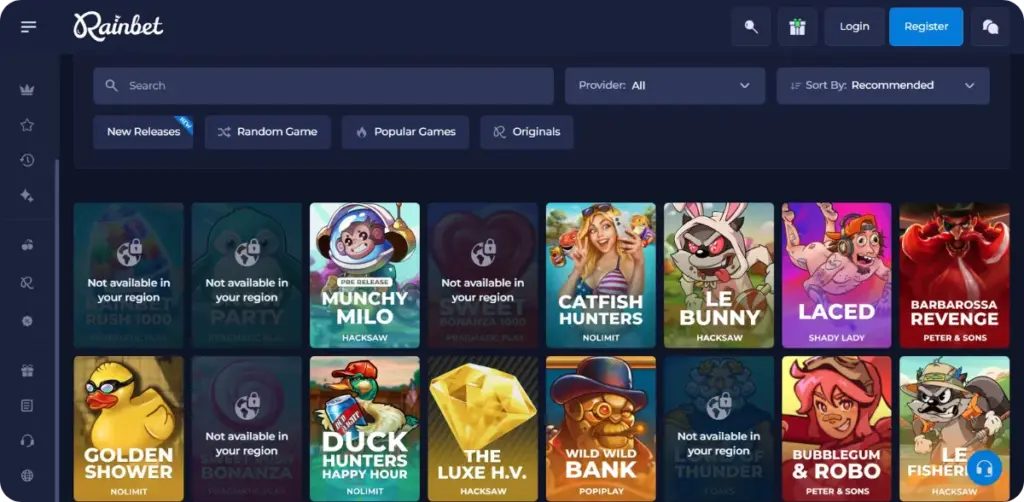 Slots and Jackpots Selection Casino